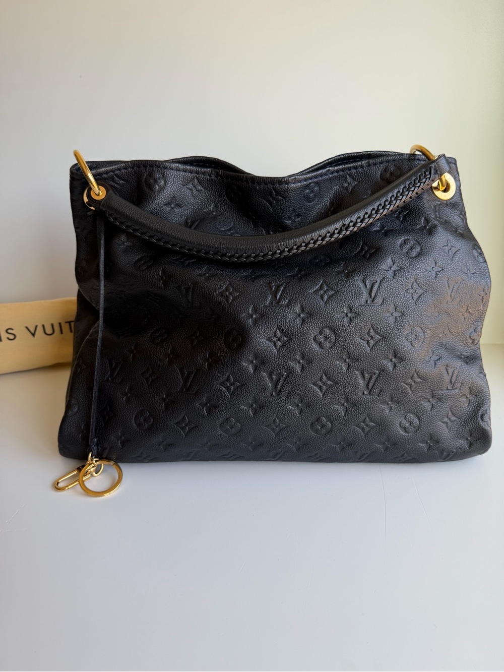 Authentic Louis Vuitton Artsy MM Infiniti Midnight Blue Empreinte Leather Bag - Picture 7 of 16